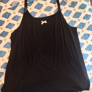 Latuza Bamboo Cami Pajama top SZ XL Black SUPER SOFT!